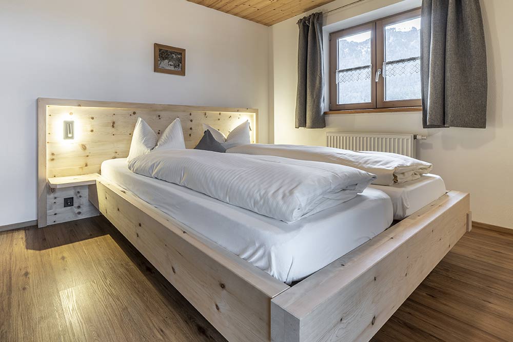 Zweites Schlafzimmer der Ferienwohnung Steinbock